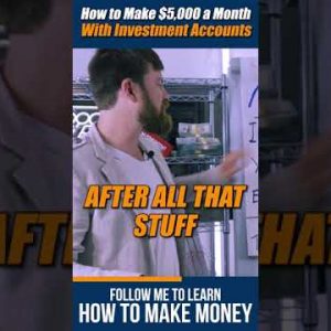 How To Make $5,000 a month with investment accounts